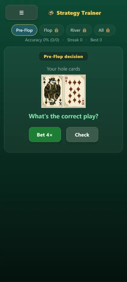 The Ultimate Hold'em decision trainer